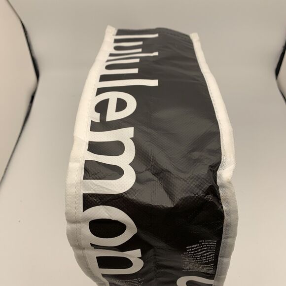 Lululemon Reusable Shopping Gift Bag Yoga‎ Logo Small Tote Lot 3 Black Red white - Picture 5 of 7